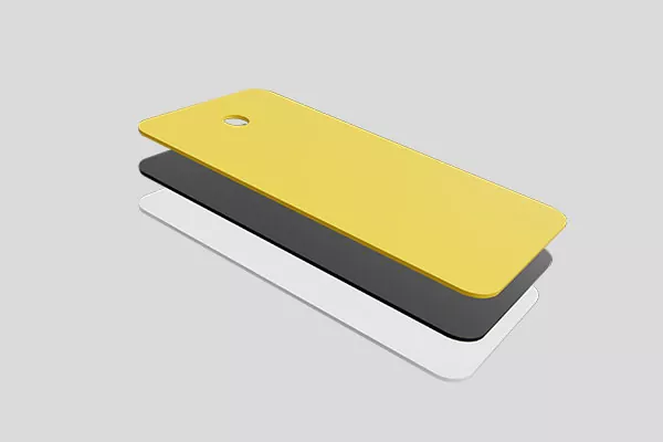 The production process of ABS board.