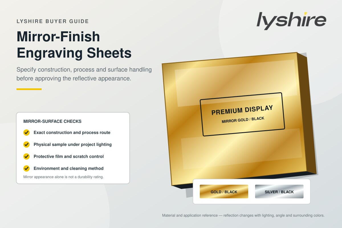 How to Specify and Handle Mirror-Finish Engraving Sheets